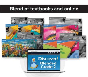 Discover_ProductImages_2025_BlendedSeries2noBkgr_withRibbon Discover! 2nd Grade Blended 4-Subject Set