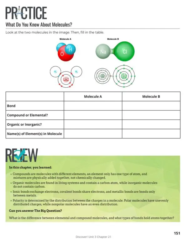 PS A 5 Discover! MS Physical Science Set