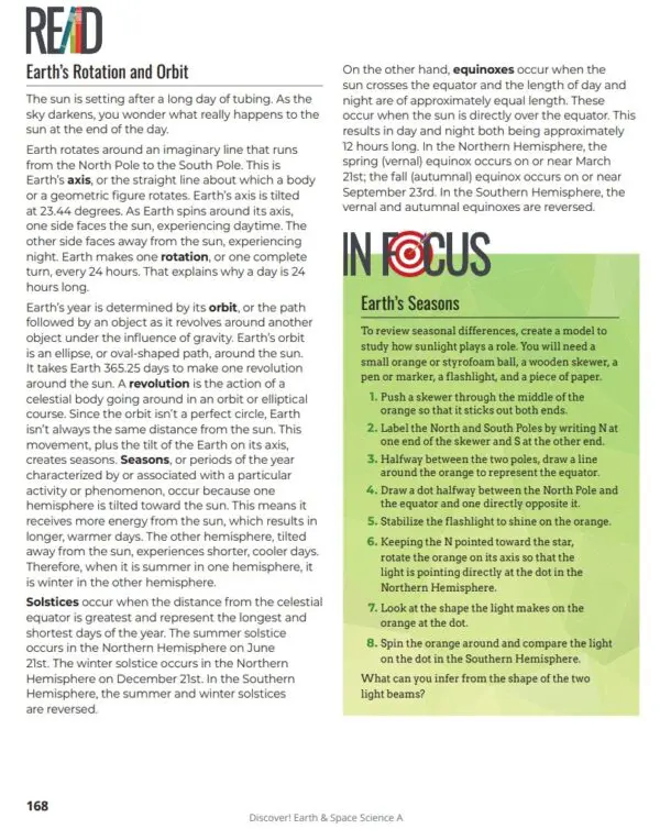 Discover! MS Earth and Space Science Set