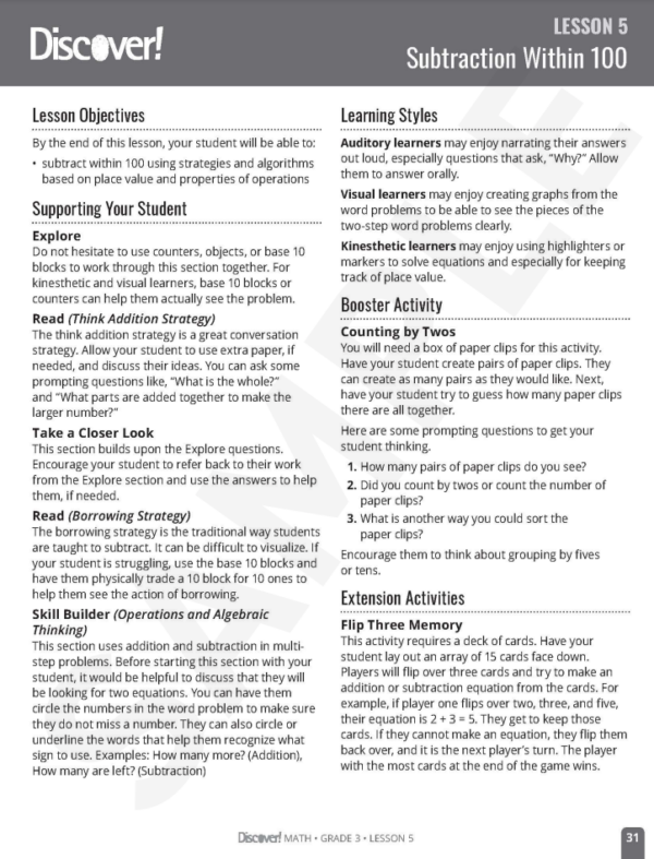 Discover! Math 3rd Grade Set - Image 6