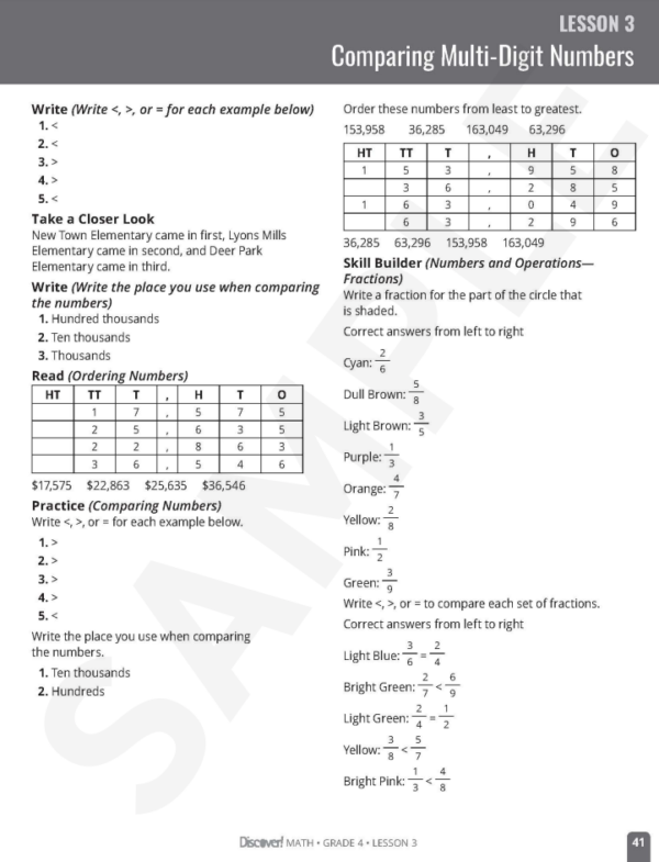 Discover! Math 4th Grade Set - Image 7