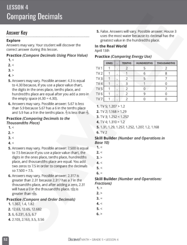 Discover! Math 5th Grade Set - Image 9