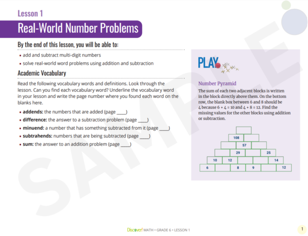 Discover! Math 6th Grade Set - Image 2