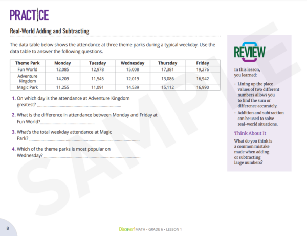 Discover! Math 6th Grade Set - Image 4