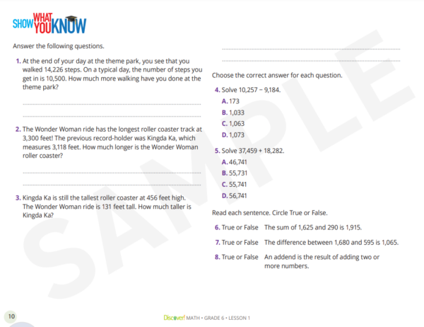 Discover! Math 6th Grade Set - Image 5