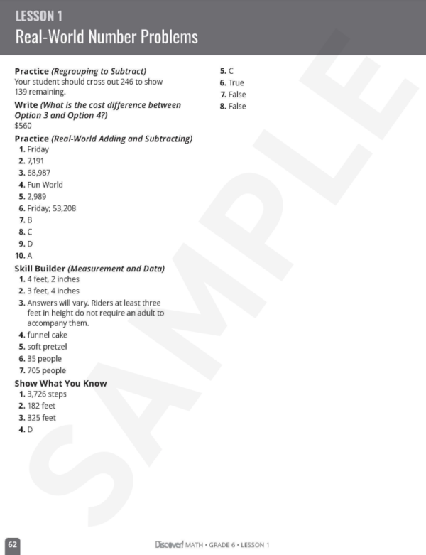 Discover! Math 6th Grade Set - Image 7